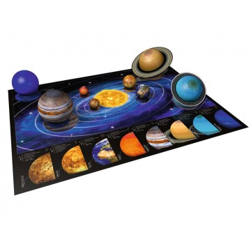 Ravensburger PUZZLE 3D SISTEMUL SOLAR, 27/54/72/108 PIESE