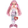 Ty Sirena cu paiete roz, CORA (27 cm) - Ty