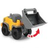 Dickie Toys Camion Dickie Toys Mack Volvo Micro Builder cu remorca, buldozer si camion basculant