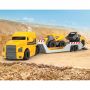 Dickie Toys Camion Dickie Toys Mack Volvo Micro Builder cu remorca, buldozer si camion basculant