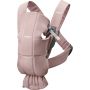 BabyBjorn - Marsupiu anatomic Mini, cu pozitii multiple de purtare &ndash; Dusty Pink, Bumbac