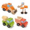 Vehicule utilitare pentru constructii din lemn Melissa and Doug