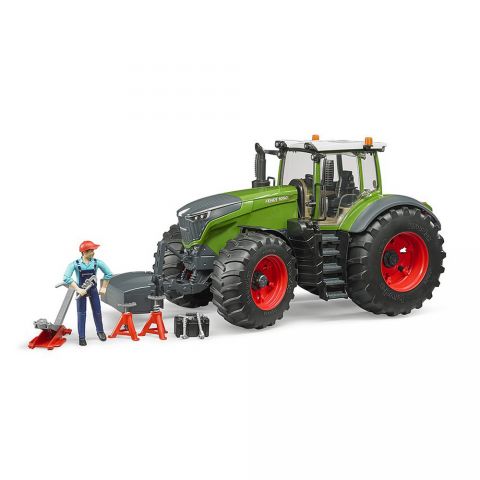 BRUDER BRUDER - TRACTOR FENDT 1050 VARIO CU MECANIC SI ECHIPAMENT