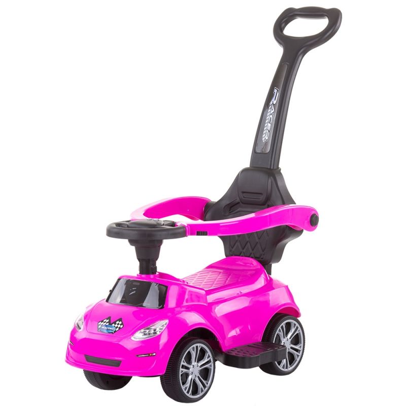 Chipolino Masinuta de impins  Turbo pink cu maner