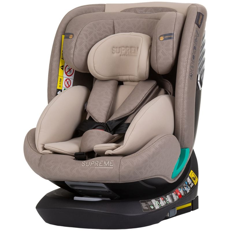 Chipolino Scaun auto  Supreme I-Size 40-150 cm cu sistem Isofix macadamia