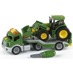 Klein Trailer cu tractor John Deere